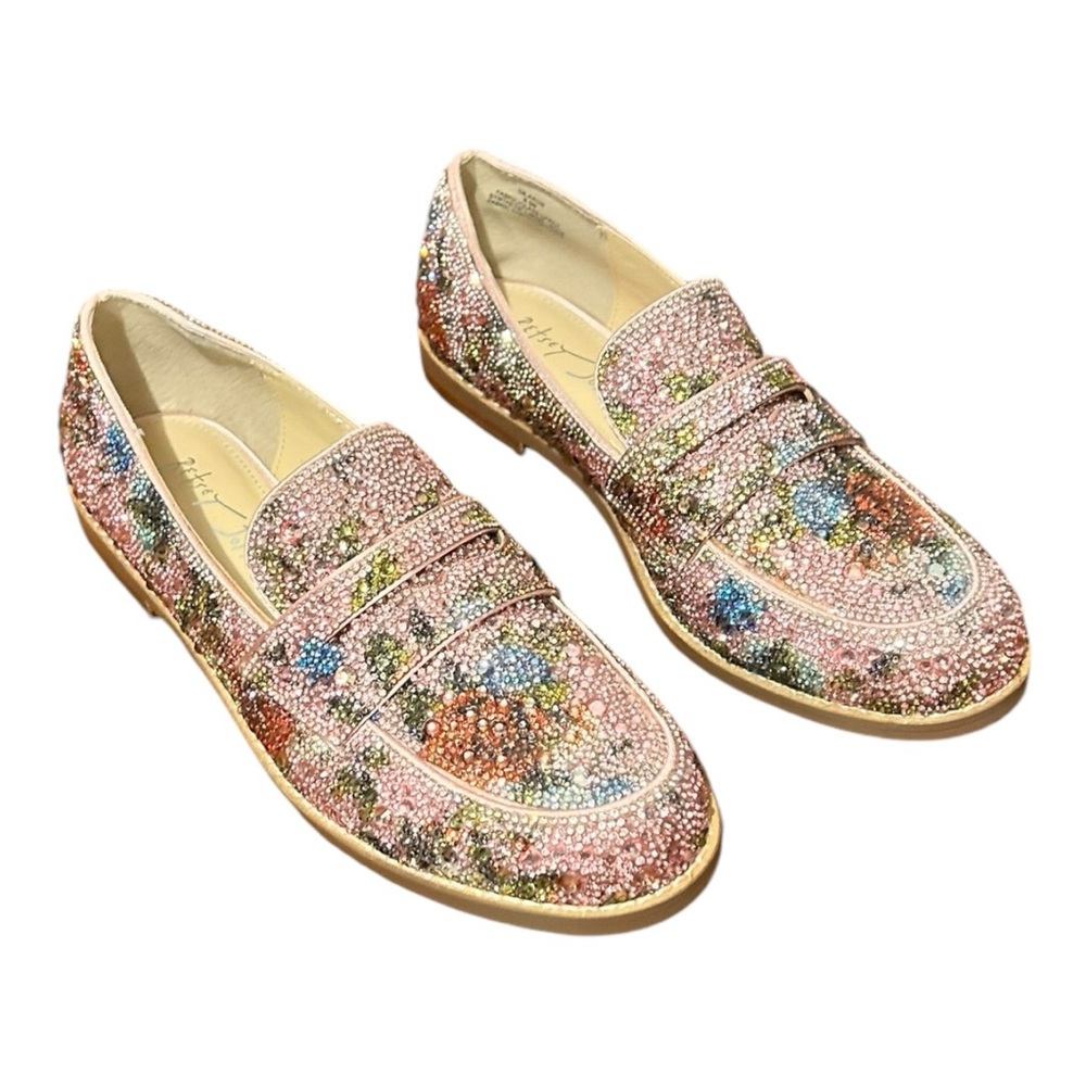 Betsey Johnson Multicolor Rhinestone Loafers